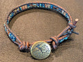 Handmade leather bracelet  #789