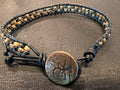 Handmade leather bracelet  #749