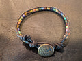Handmade leather bracelet  #785