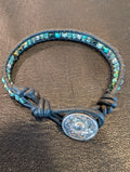 Handmade leather bracelet  #801