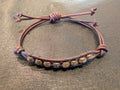 Handmade leather bracelet  #777
