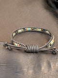 Handmade leather bracelet  #805
