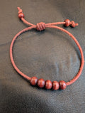 Handmade leather bracelet  #839