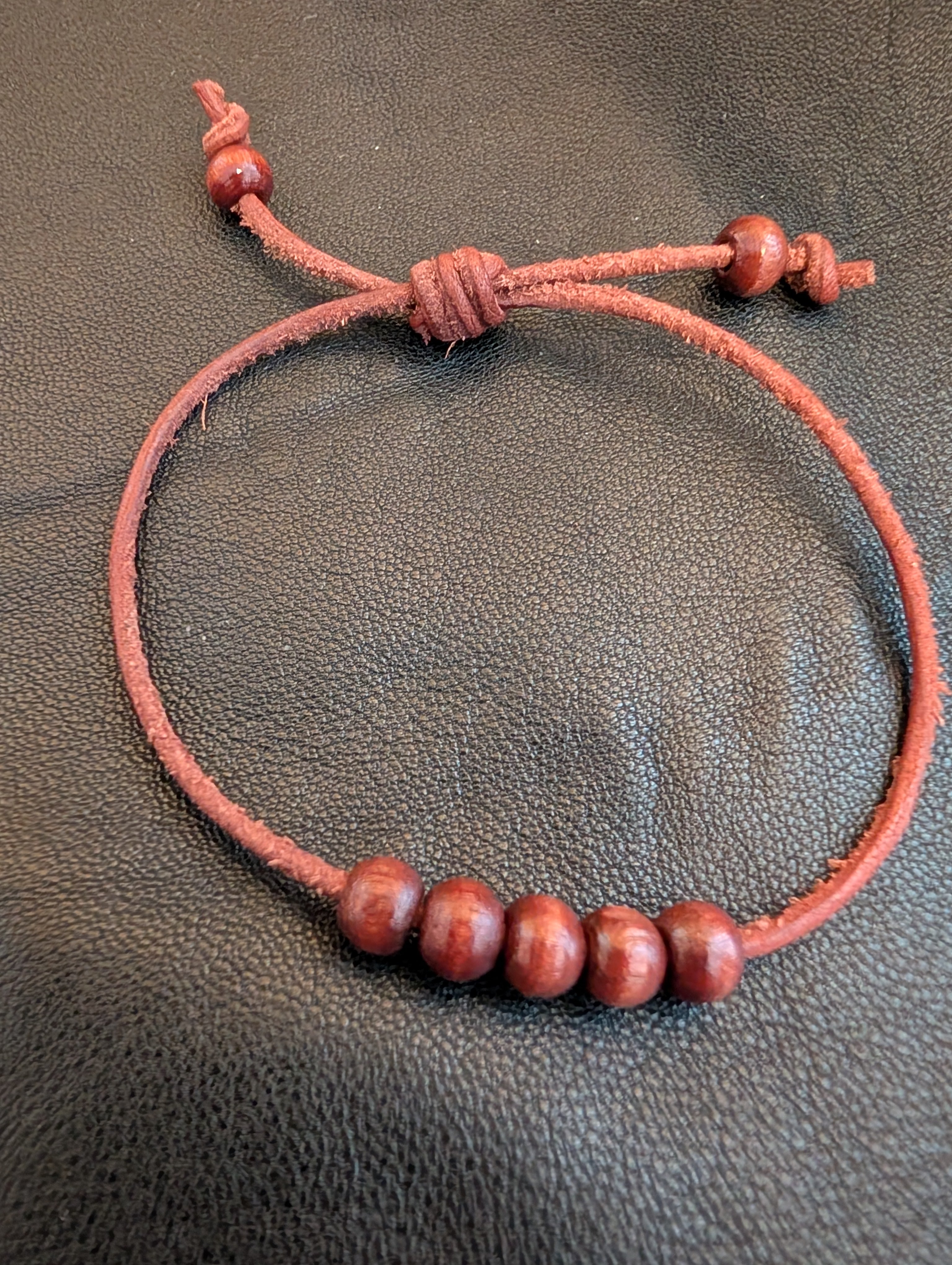 Handmade leather bracelet  #839