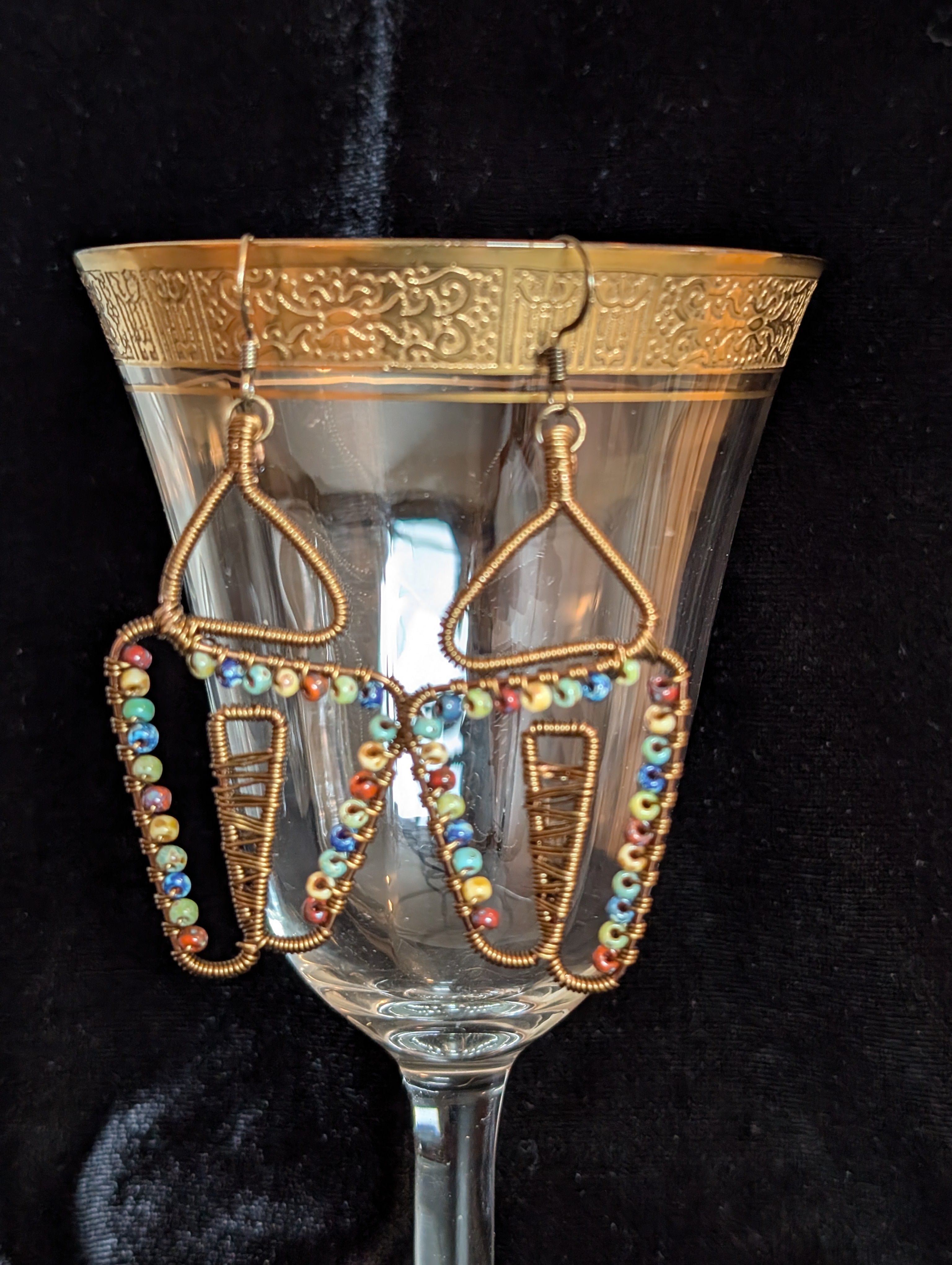 Handmade earrings  #818