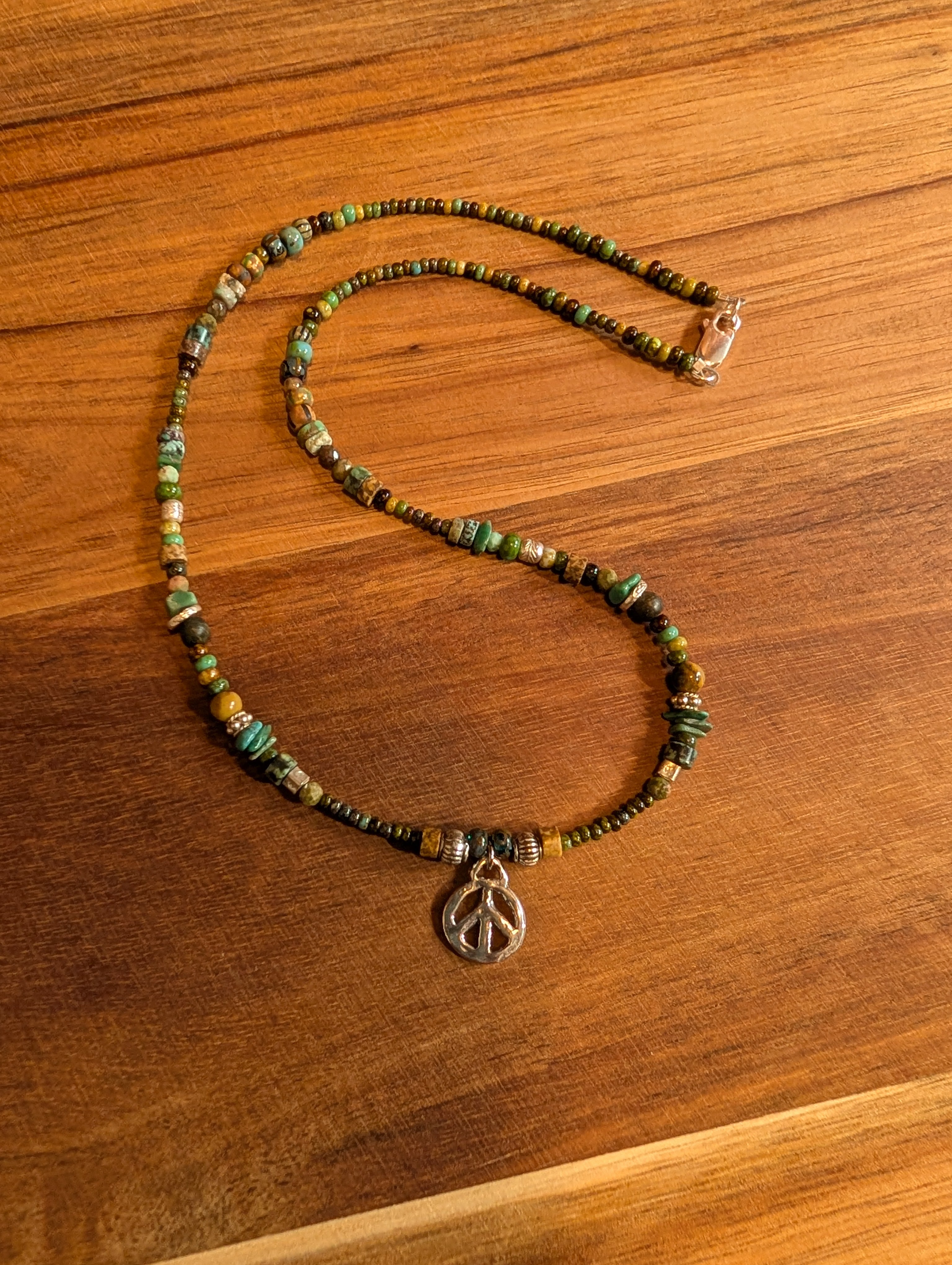 Handmade beaded necklace  #806