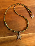Handmade beaded necklace  #794