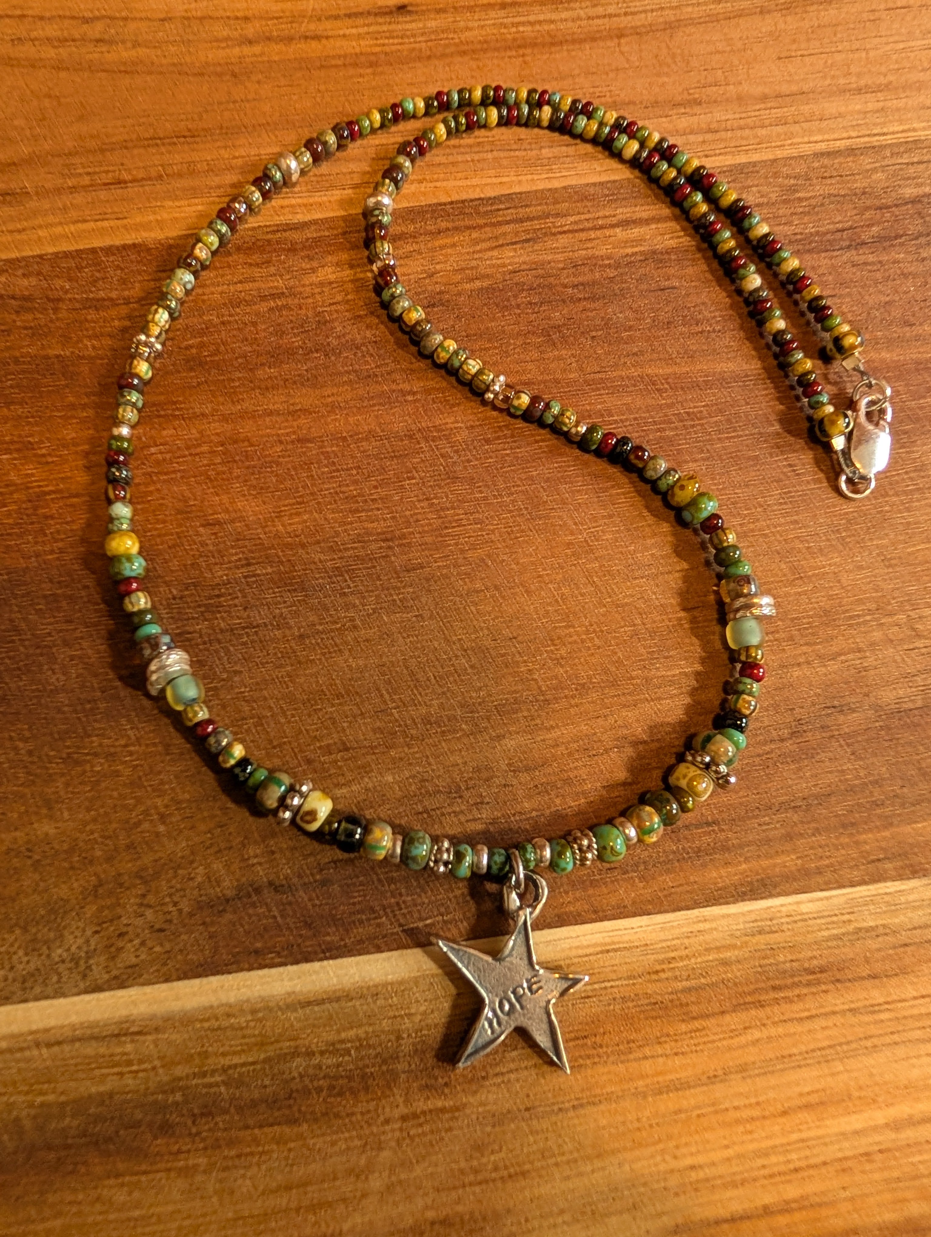 handmade beaded necklace