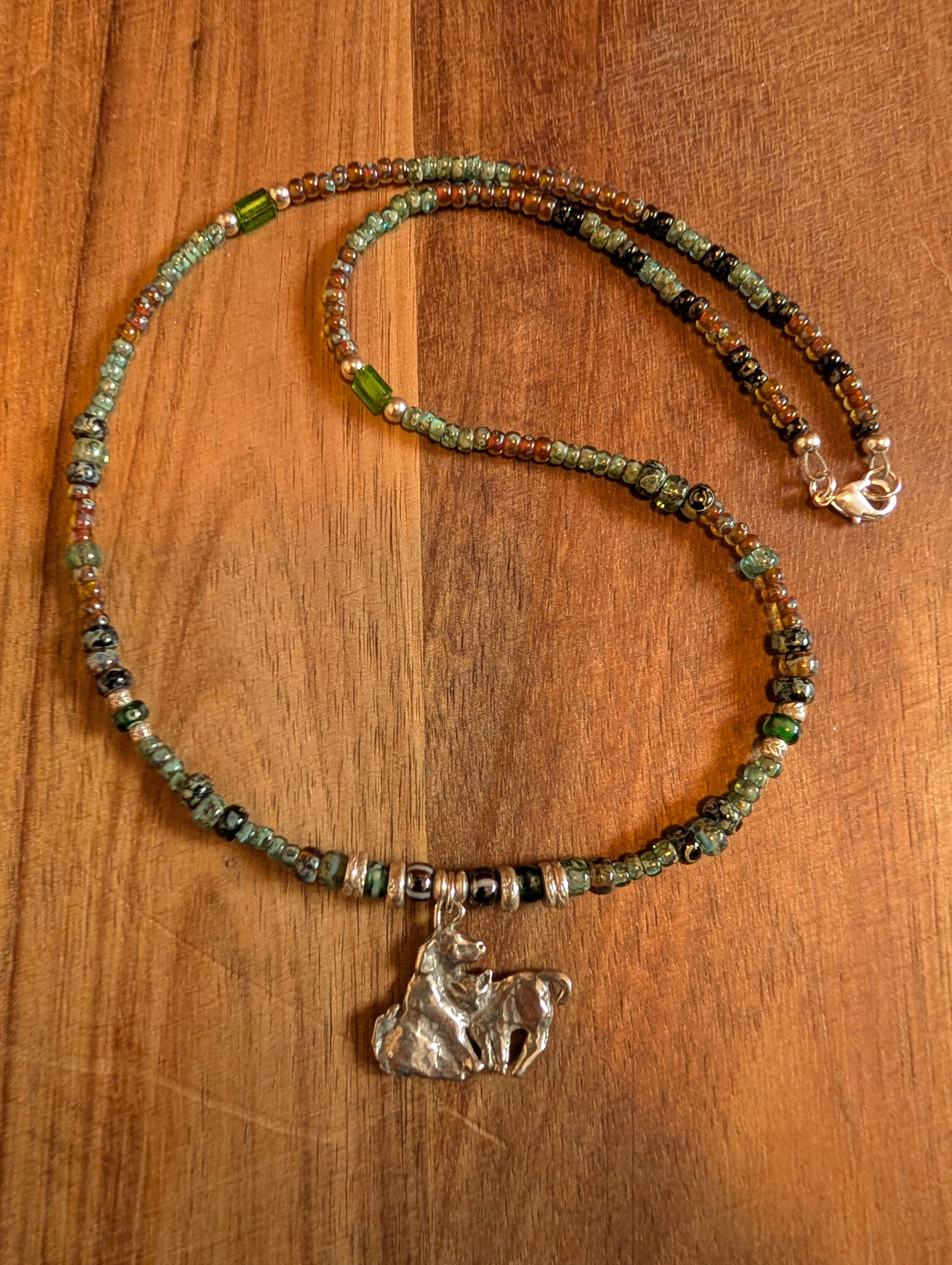 Handmade beaded necklace