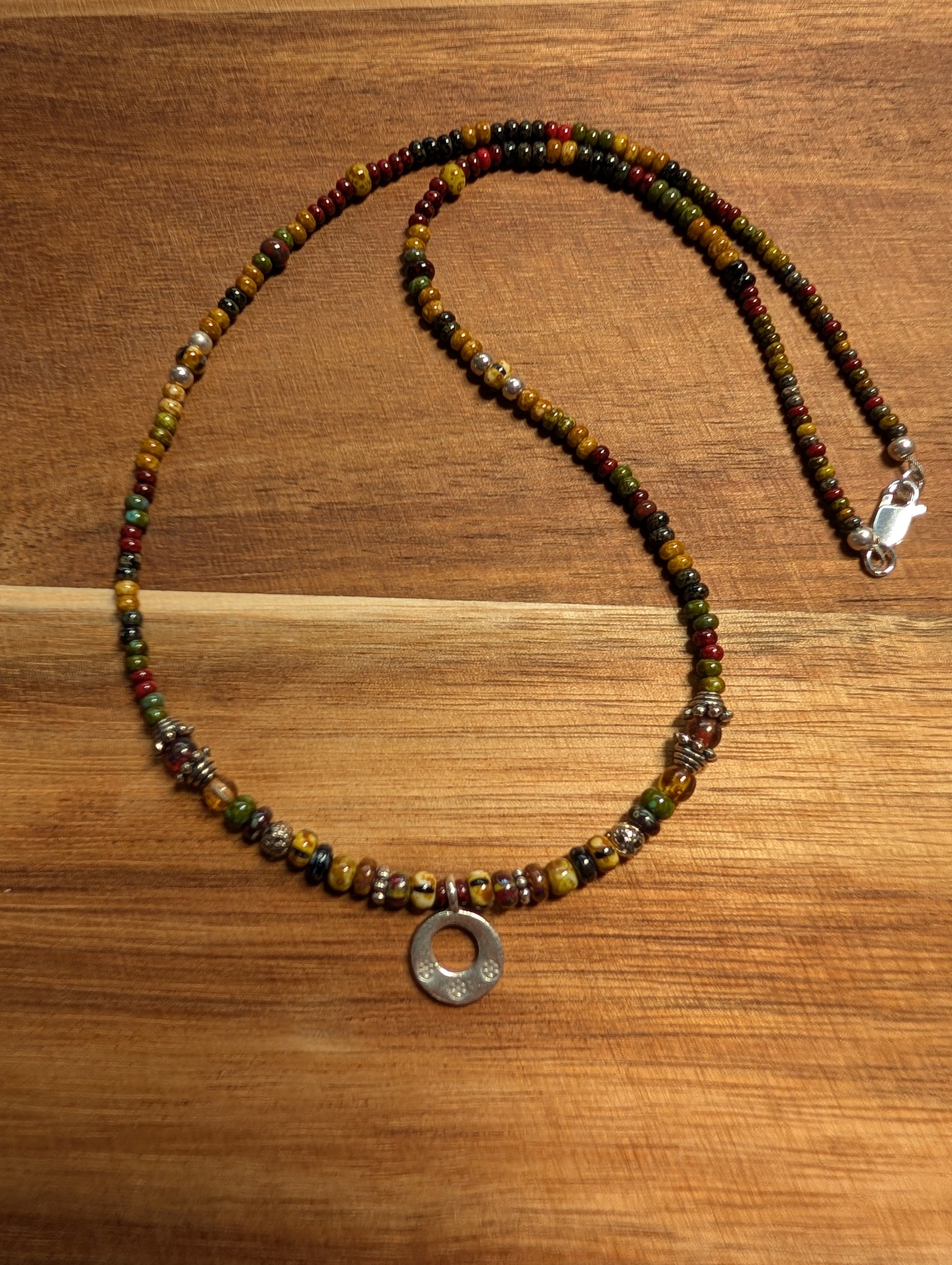 Handmade beaded necklace  #779