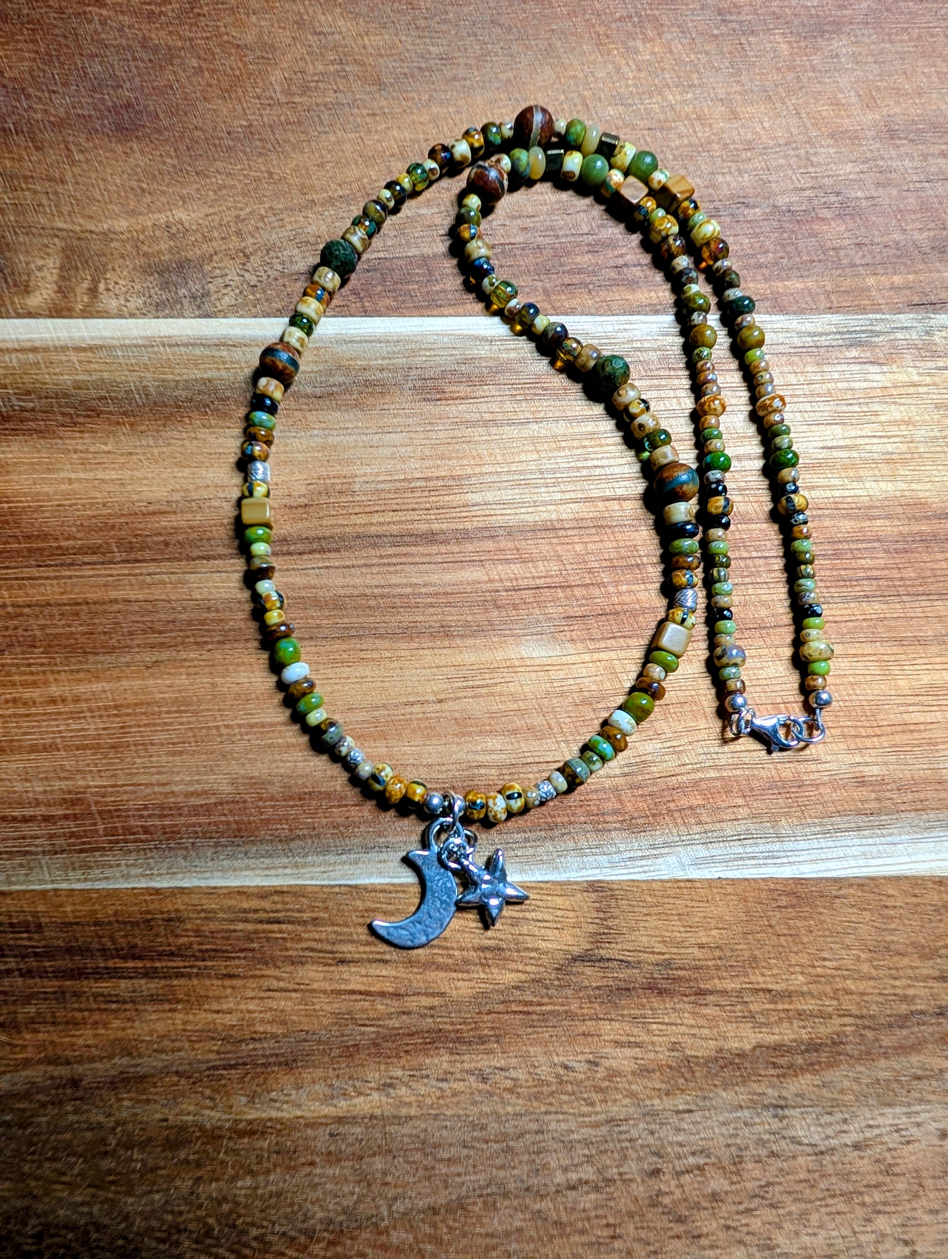Handmade beaded necklace  #807