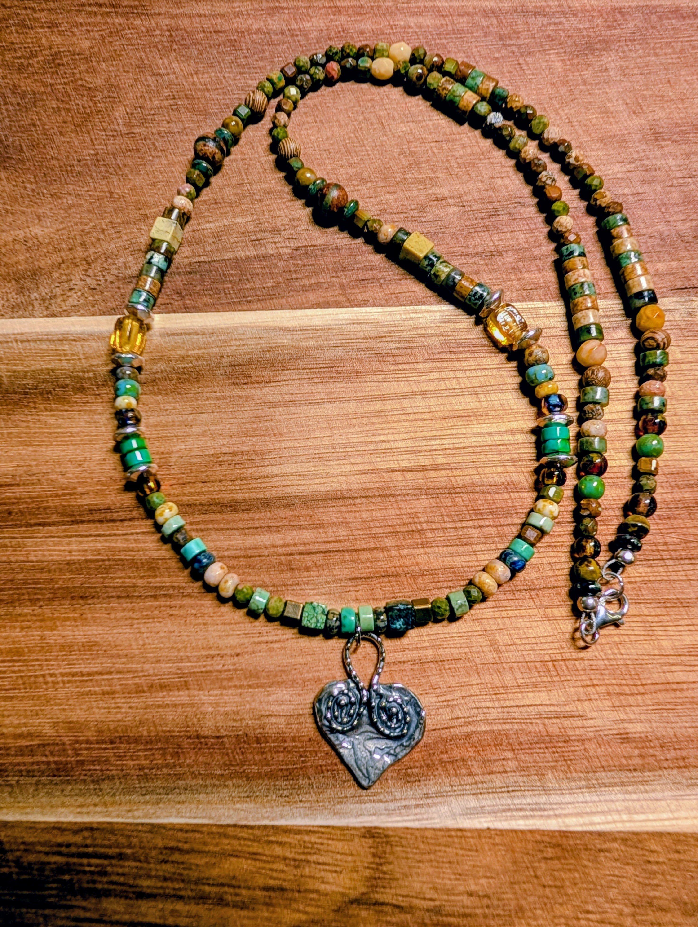 Handmade beaded necklace  #808