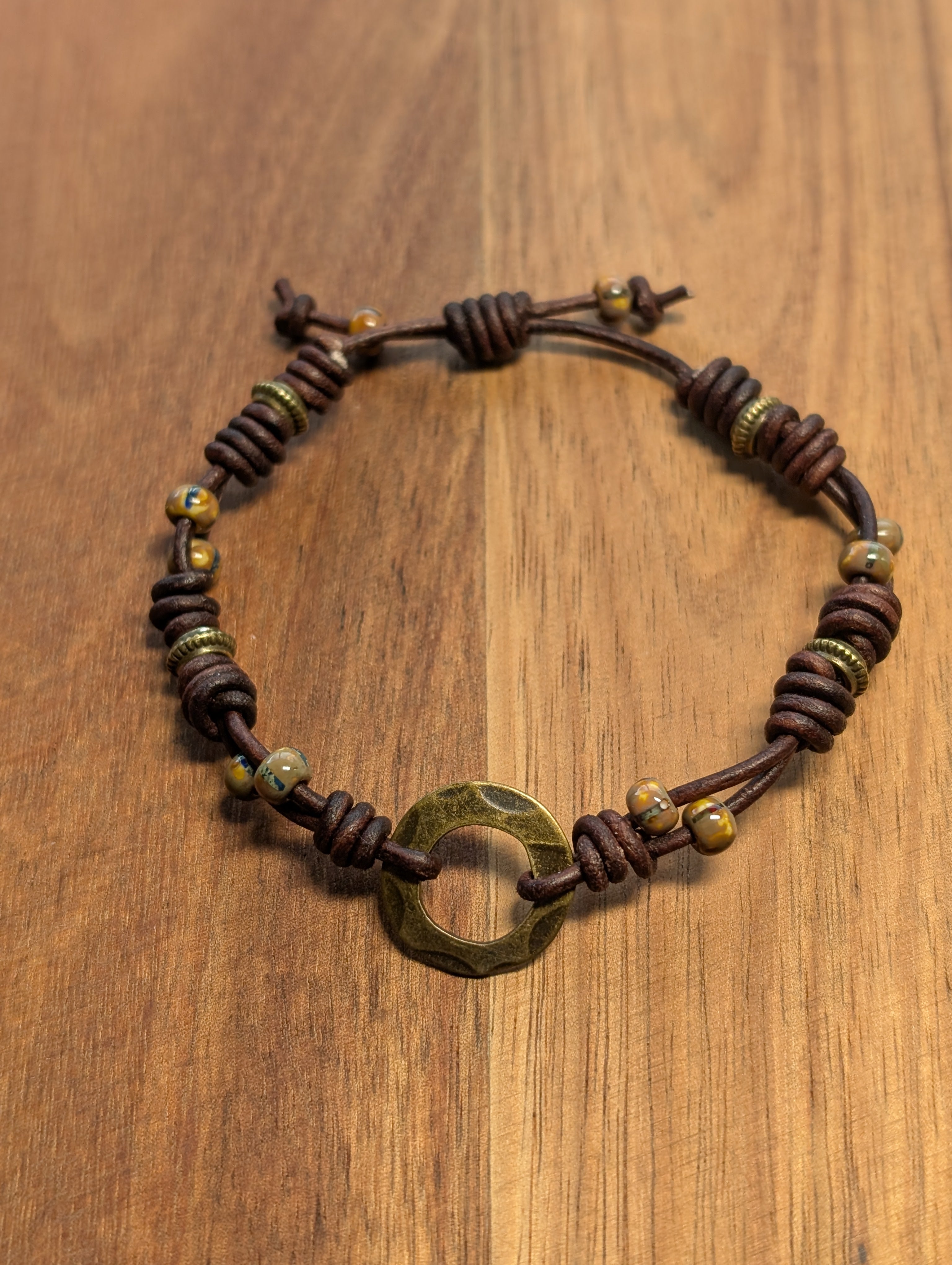 Leather bracelet  #824