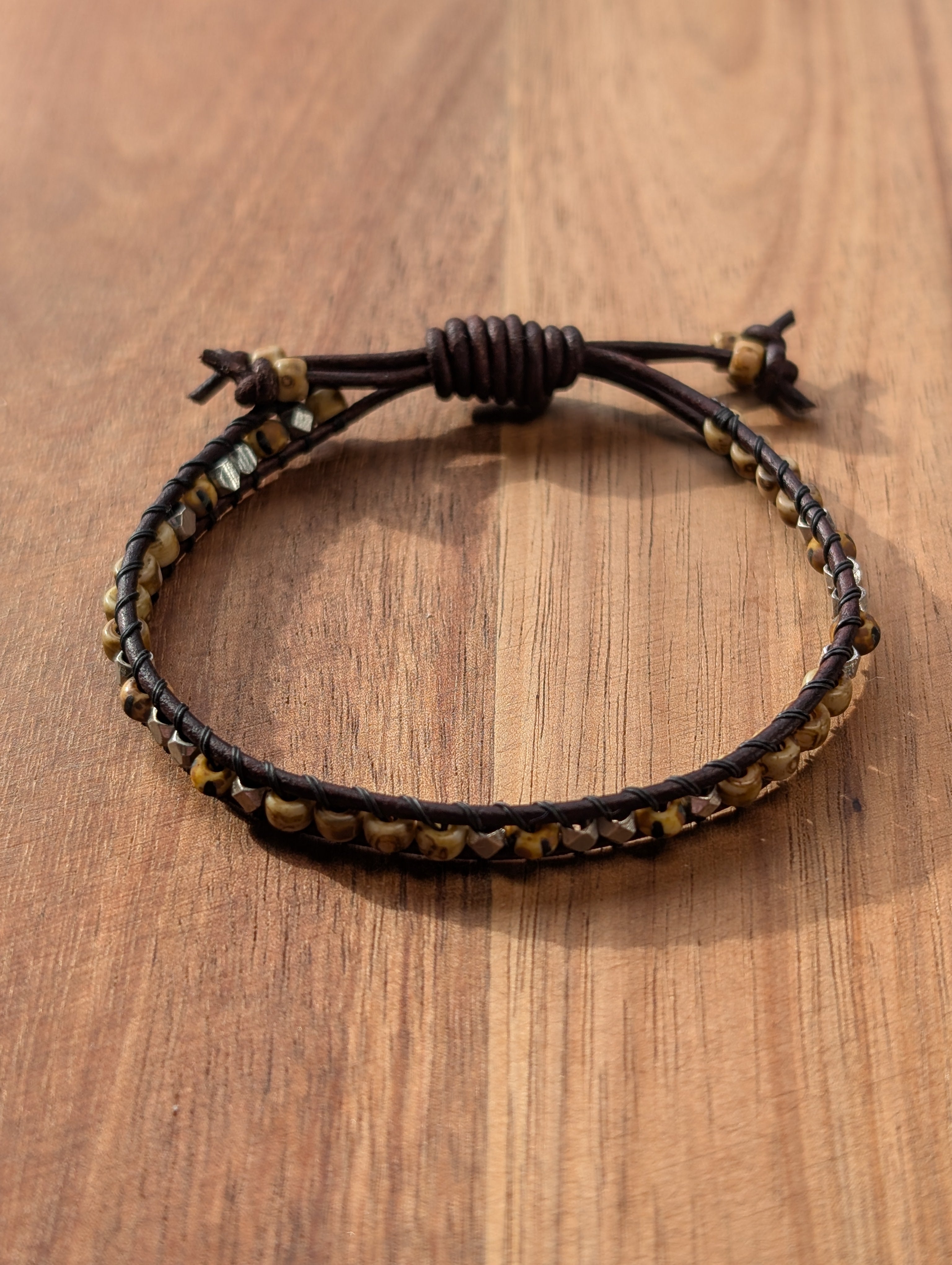 Leather bracelet  #822
