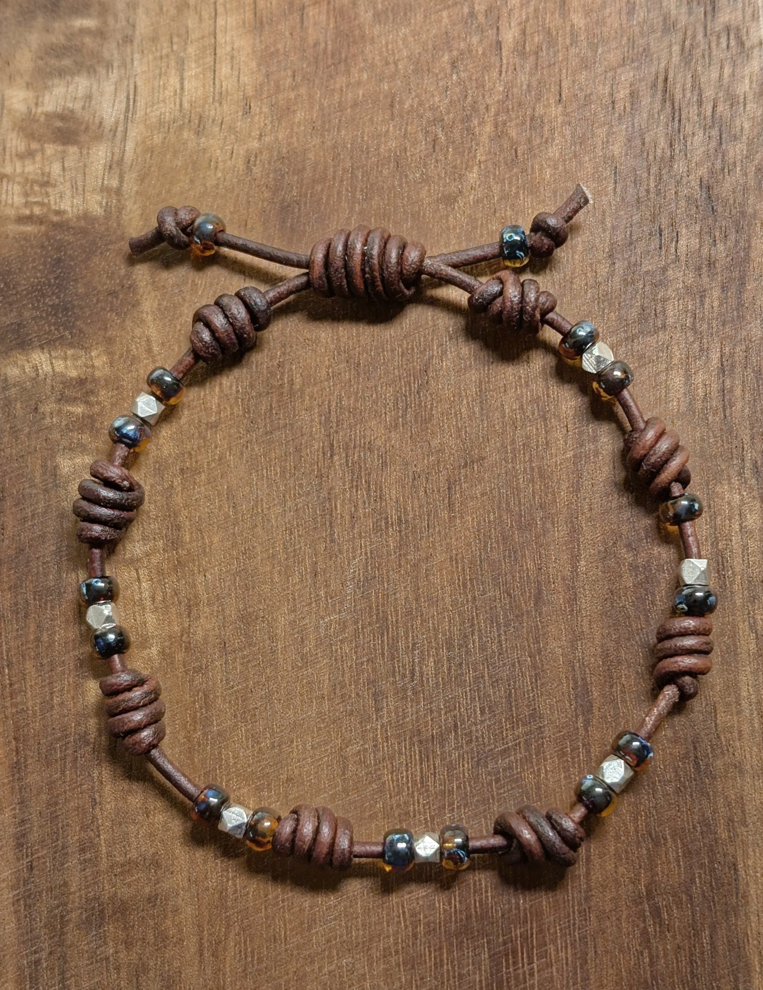 Leather bracelet  #820