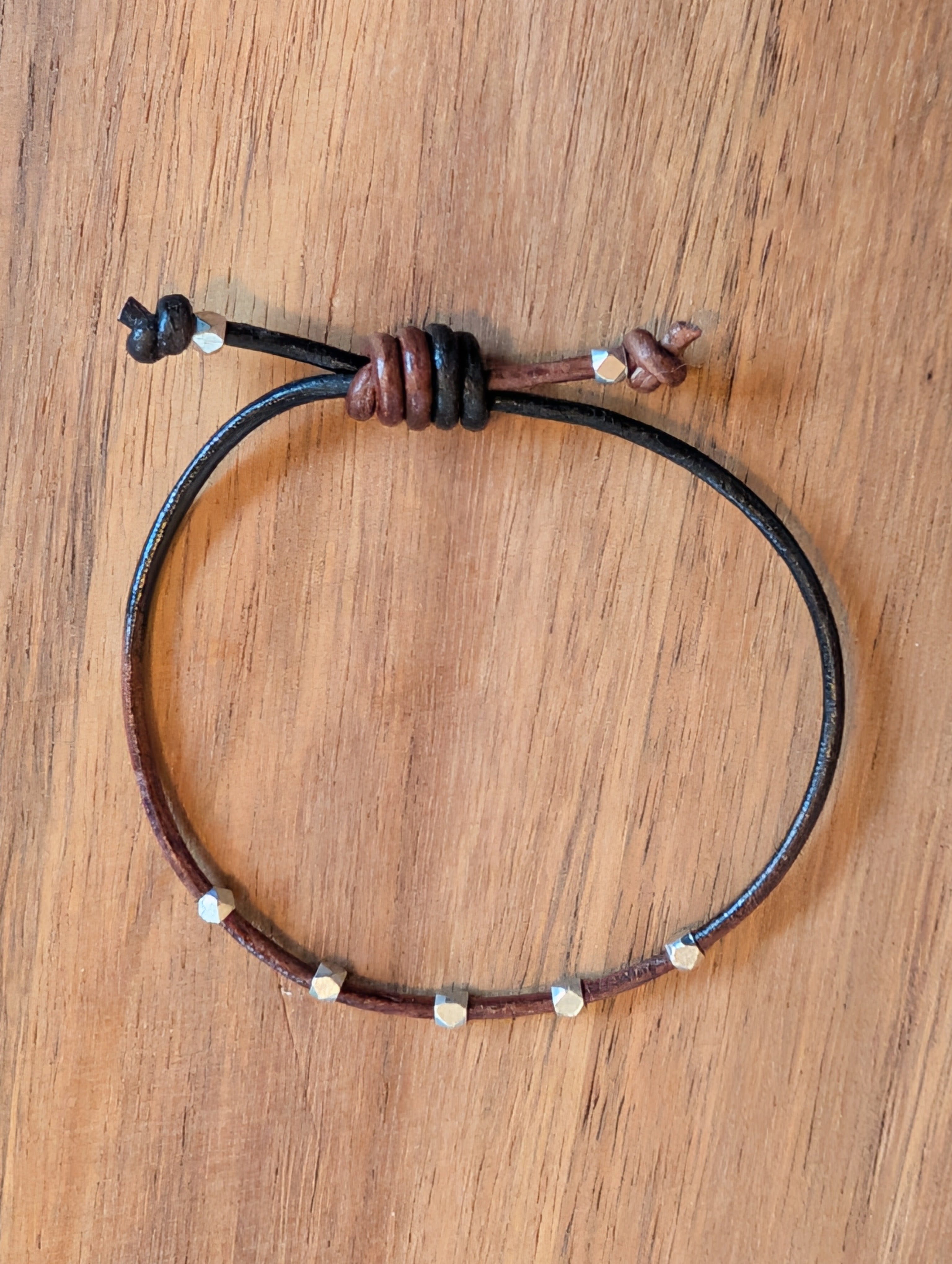 Handmade leather bracelet  #304