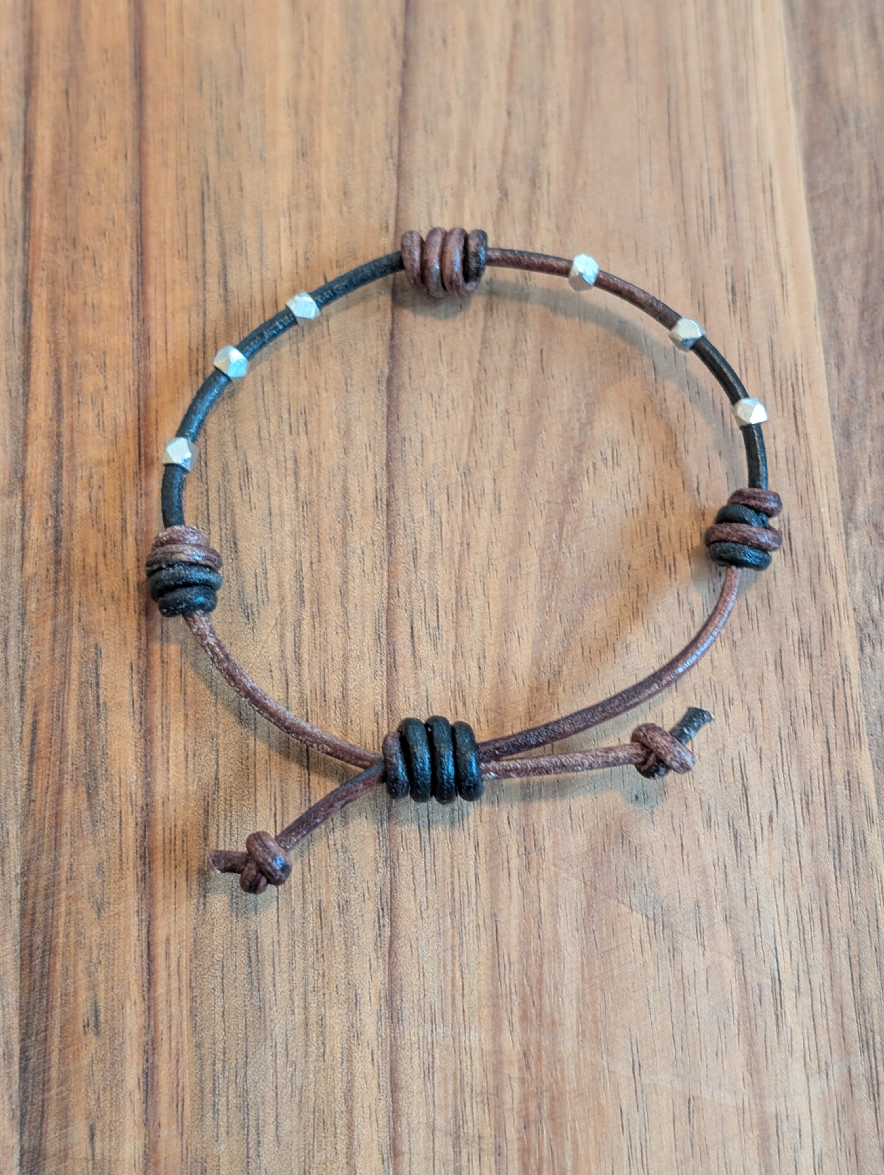 Handmade leather bracelet  #305
