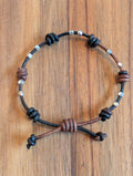 Handmade leather bracelet  #309