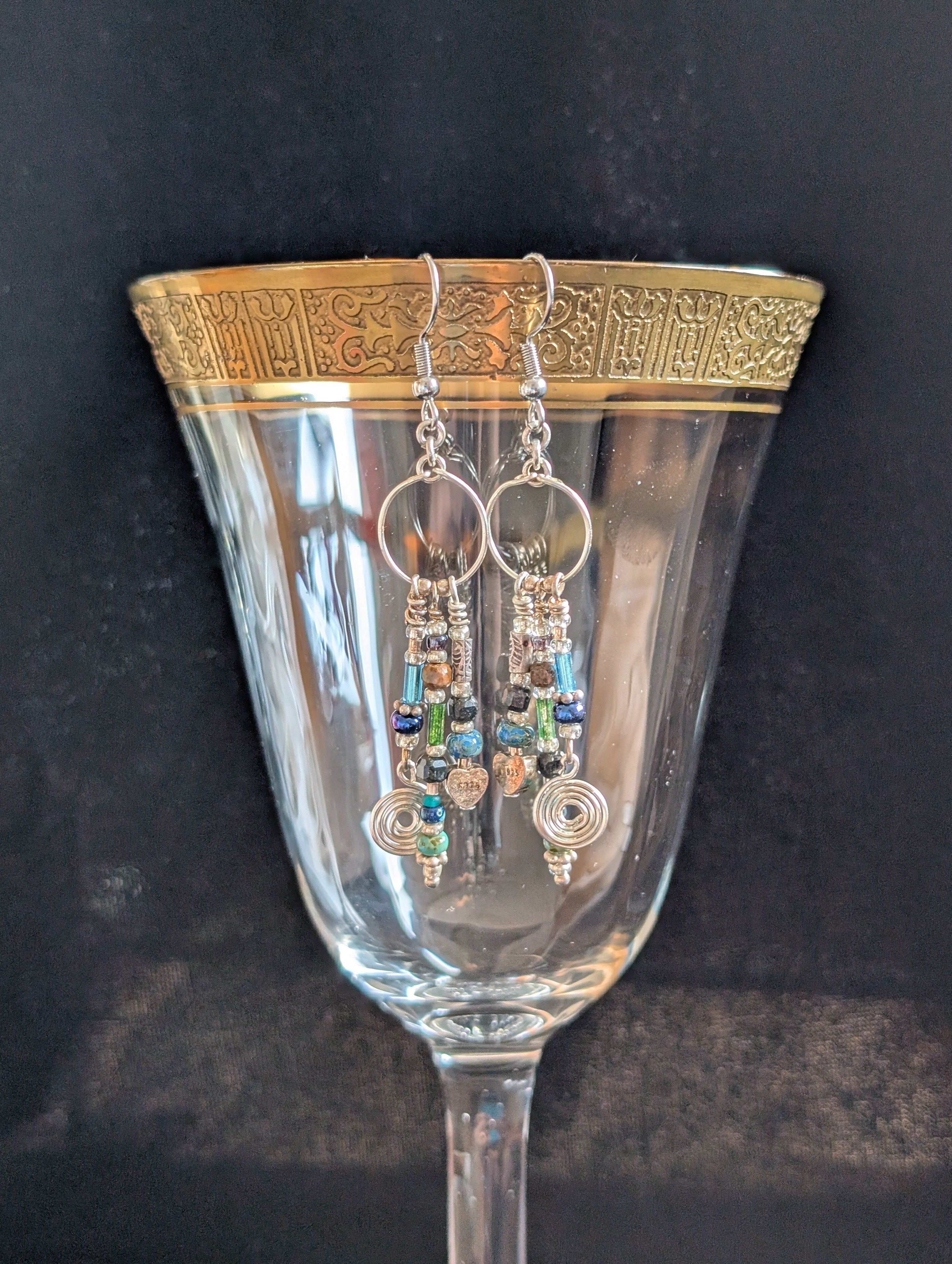 Handmade earrings  #339