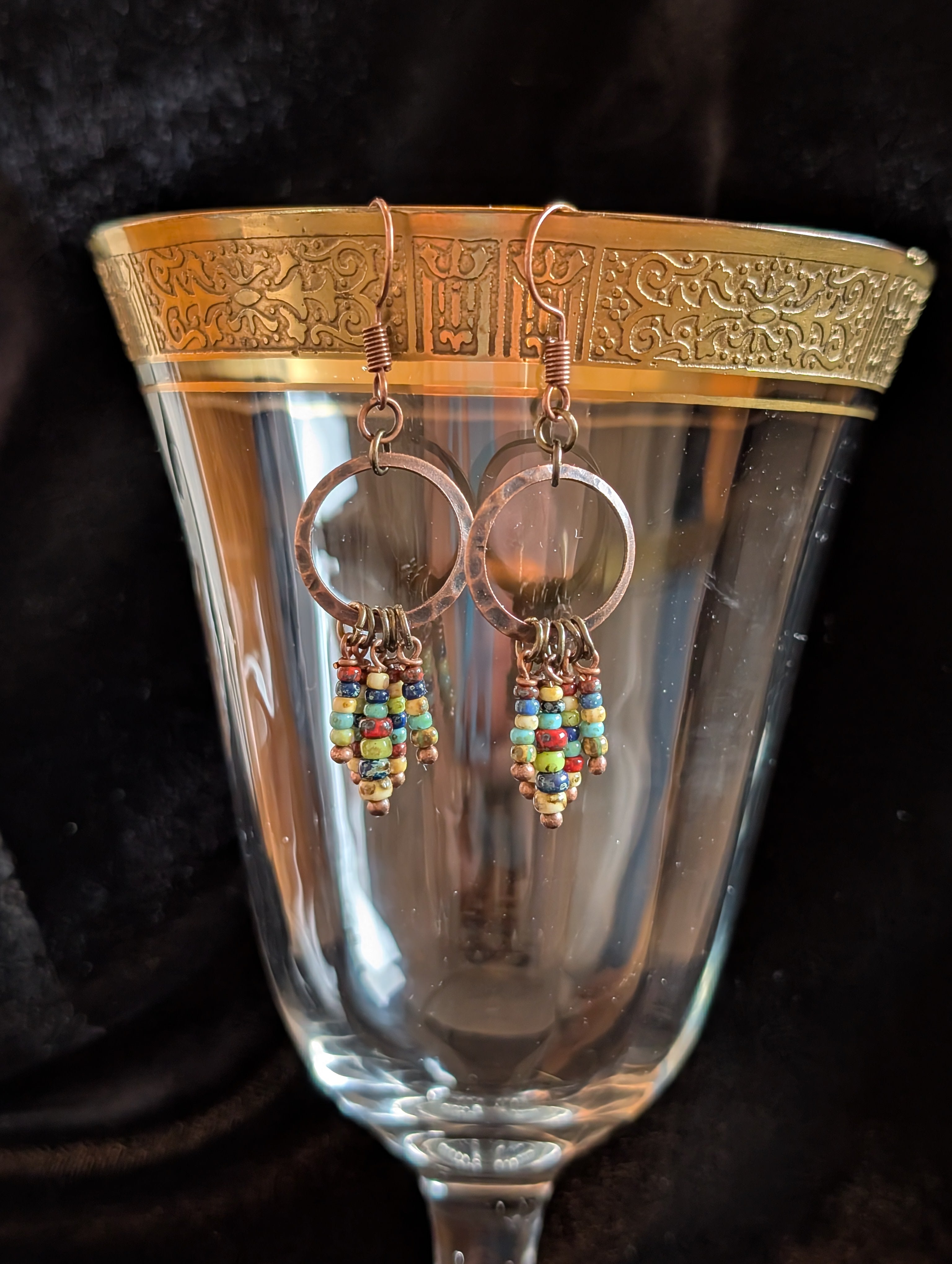 Handmade earrings  #566