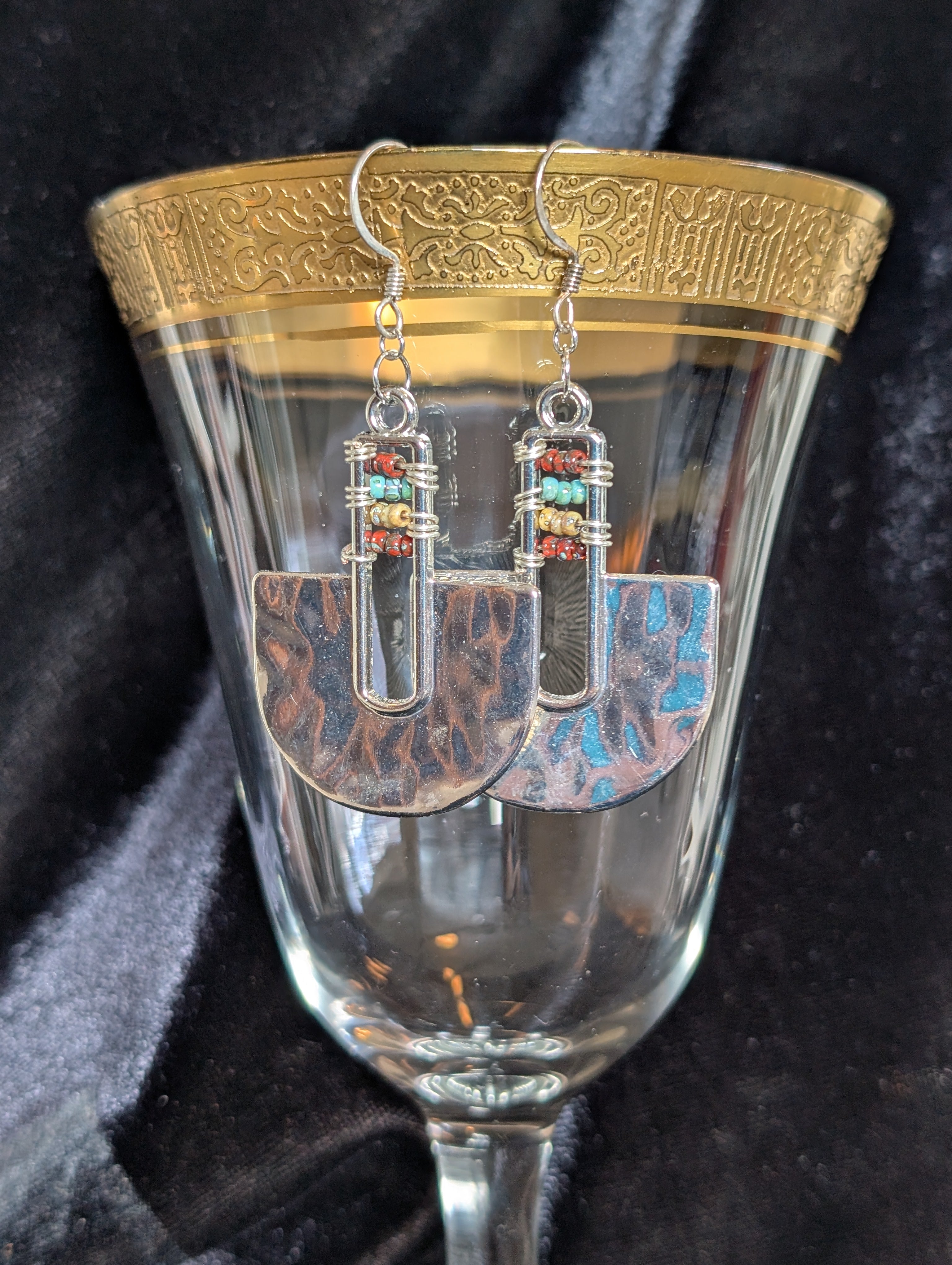 Handmade earrings  #961