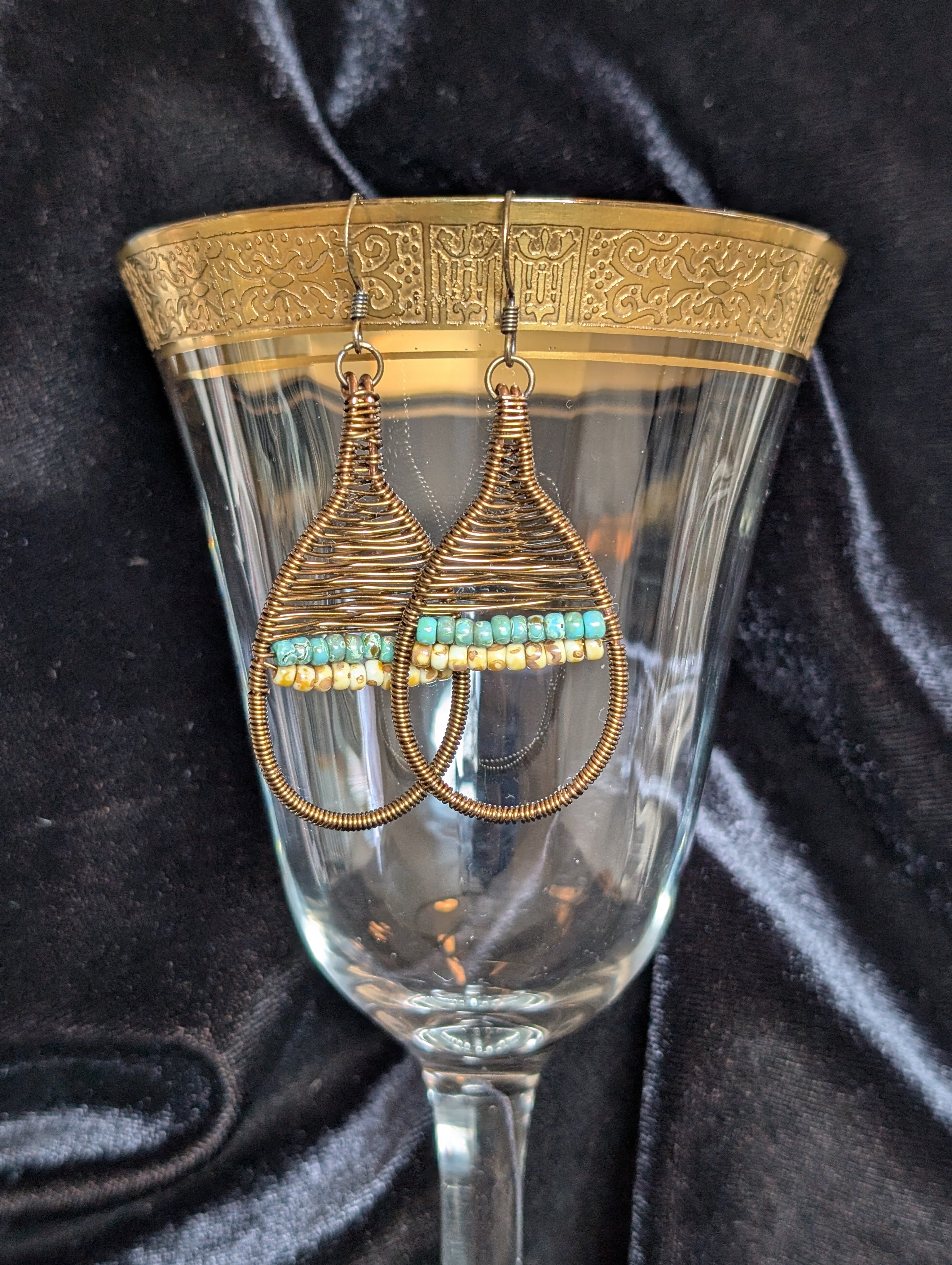 Handmade earrings  #939