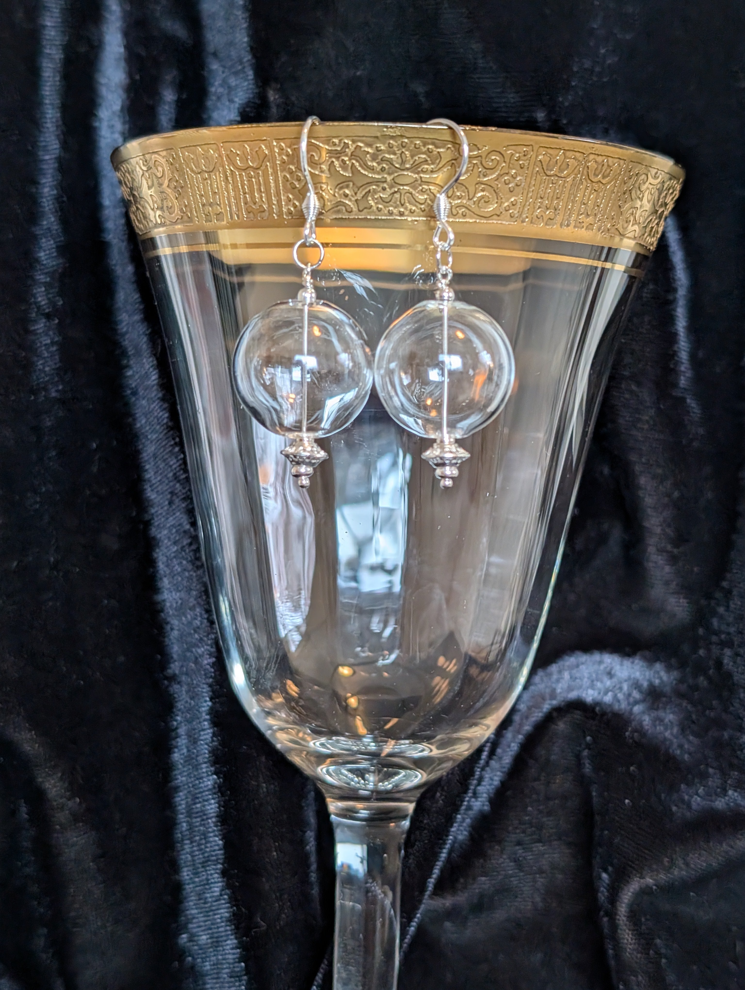 Handmade silver earrings  #105